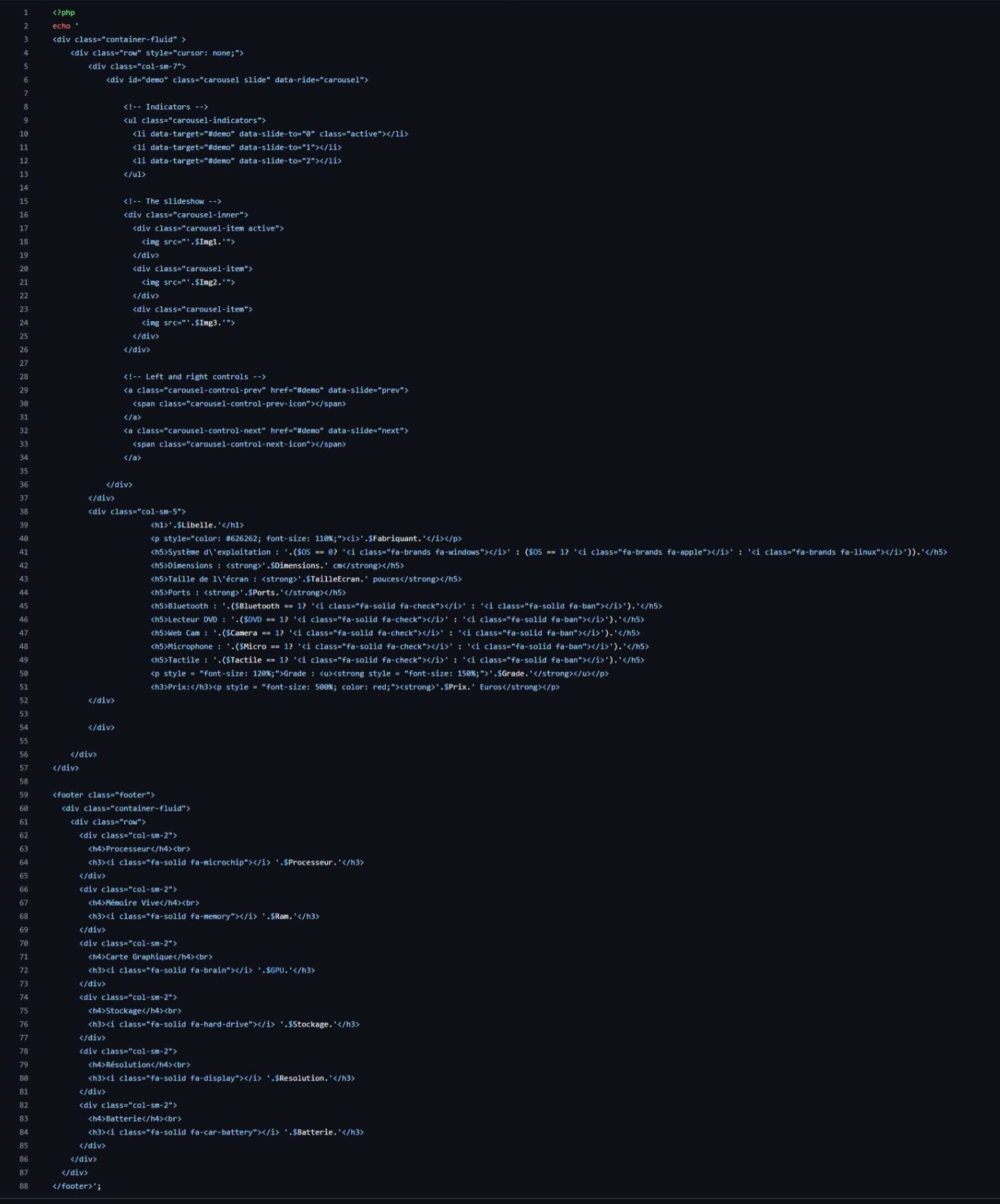 Générateur d'interface